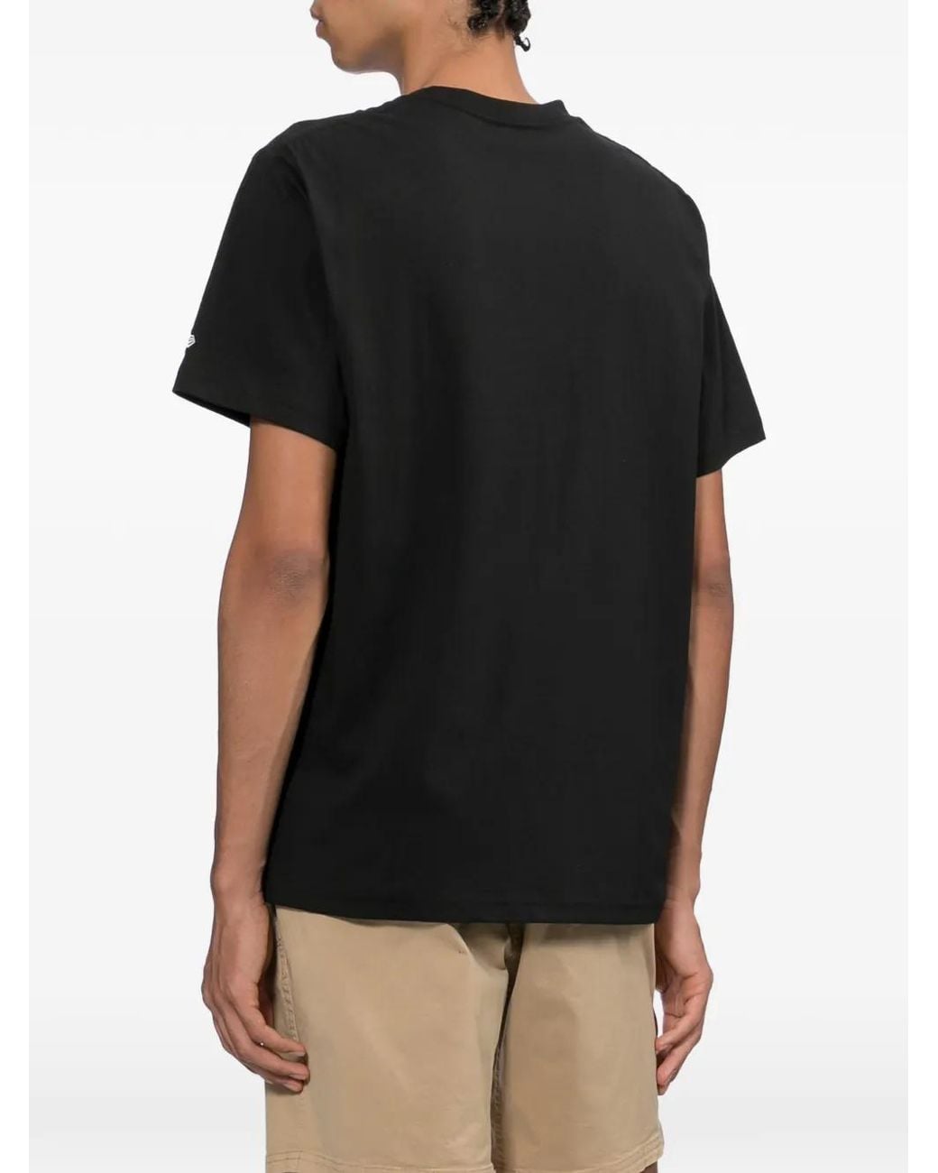 KTZ Black New York Yankees Logo-Embroidered T-Shirt for men