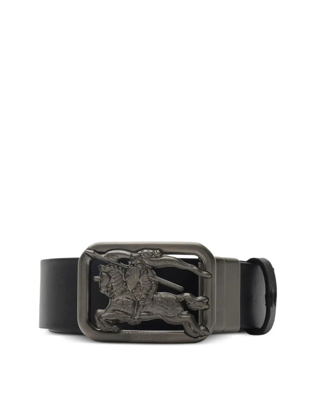 Burberry Gray Ceinture Rider Check Réversible for men