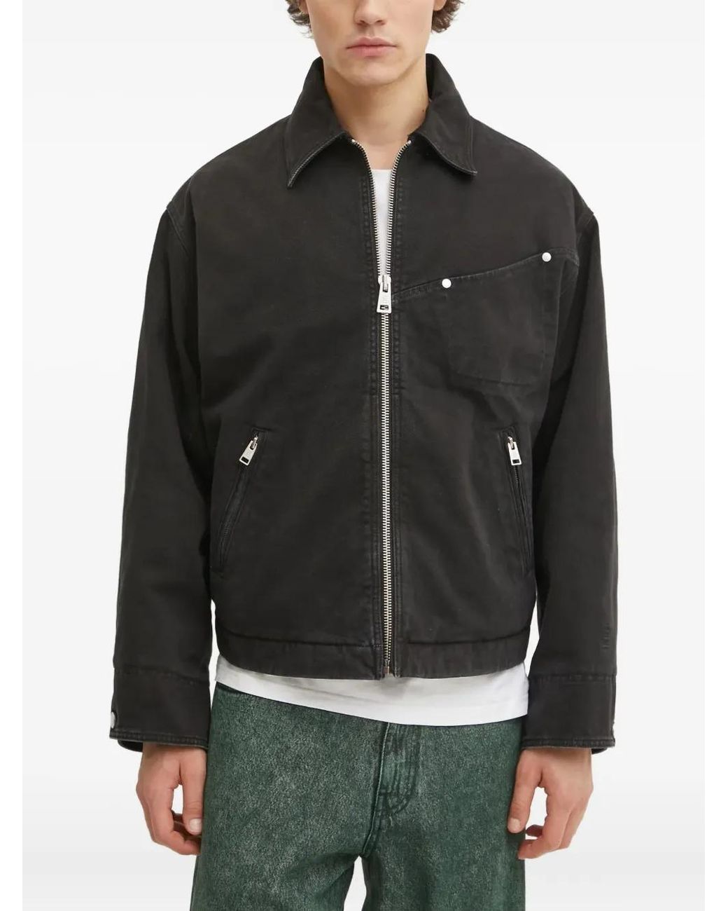 Etudes Studio Black Zip-Pocket Jacket for men