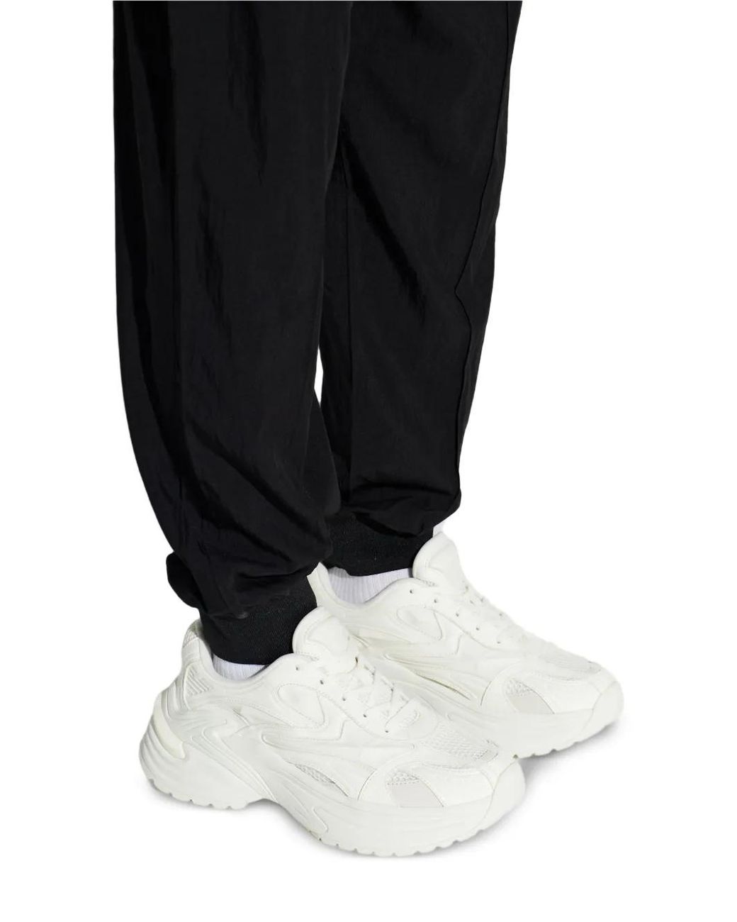 Emporio Armani White Sports Shoes With Logo for men