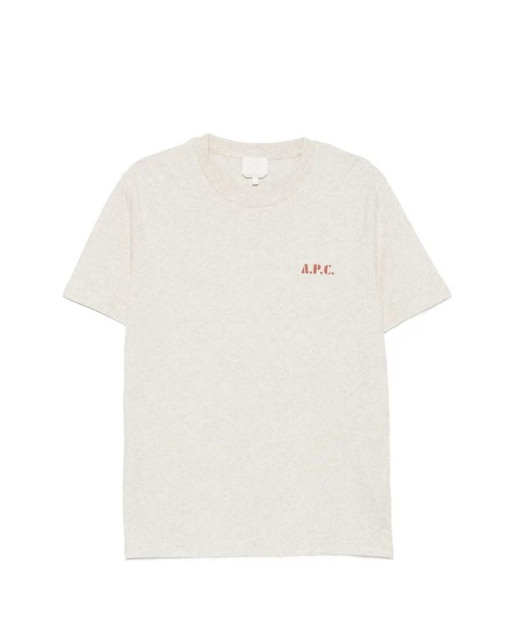 A.P.C. White T-Shirt À Logo Imprimé for men