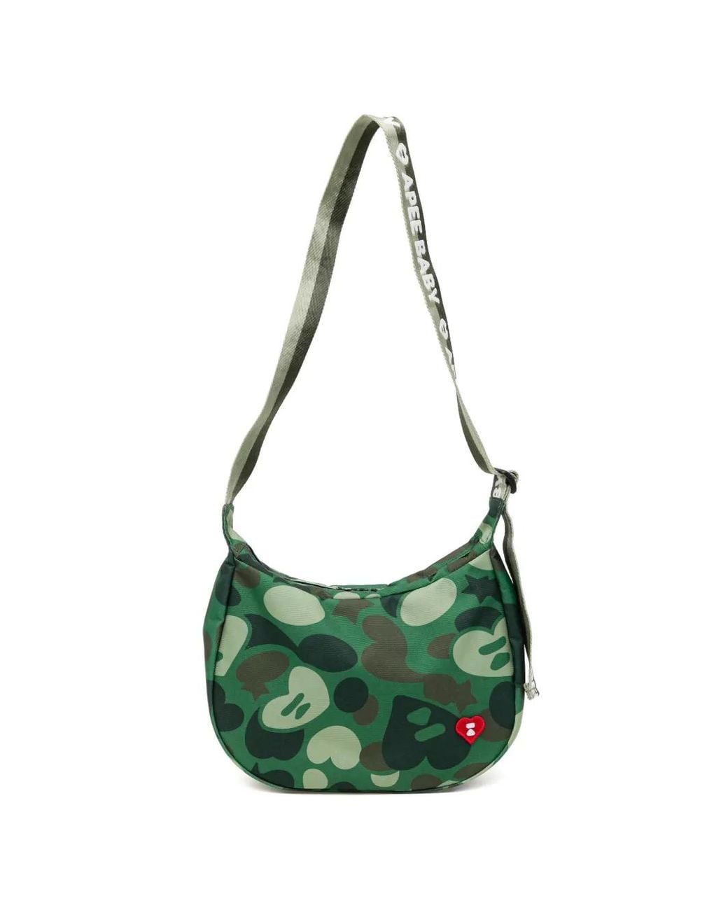 AAPE BY A BATHING AP Green Camo Shoulder Bag