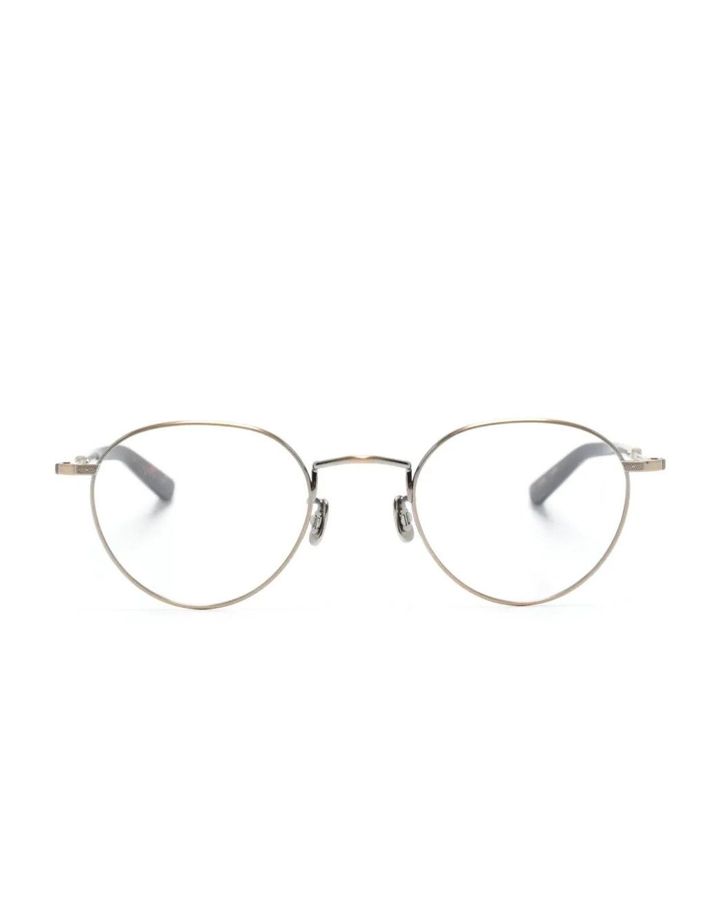 Eyevan 7285 Metallic Round-Frame Glasses