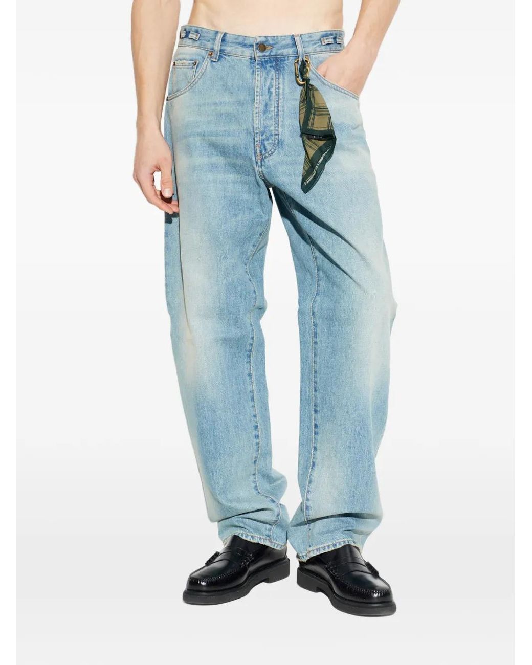 DARKPARK Blue Five-Pocket Jeans for men