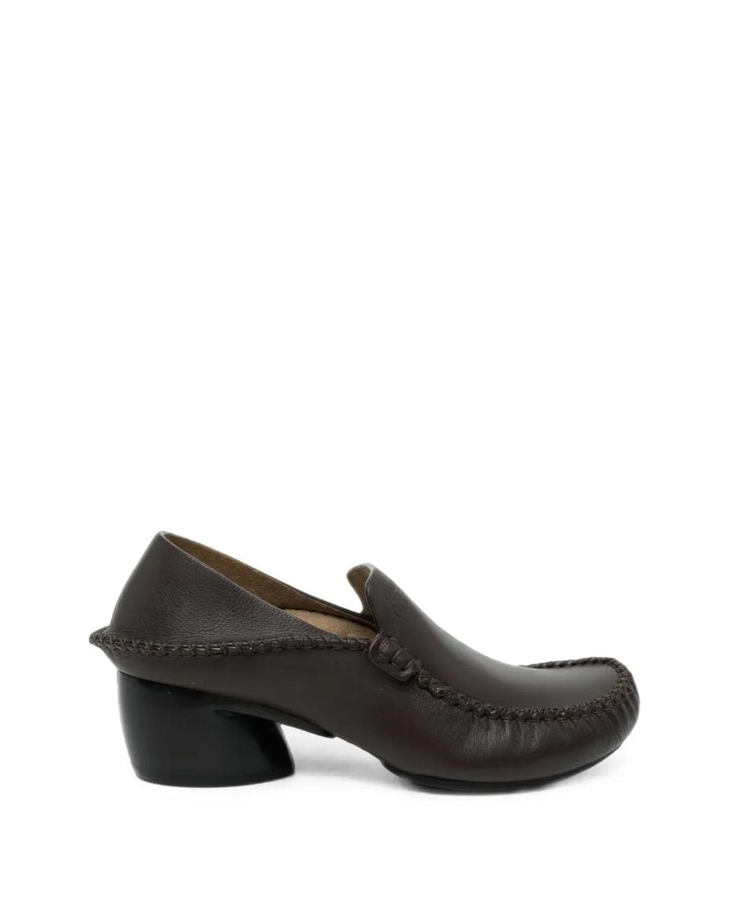 Loewe Black Oval Loafers