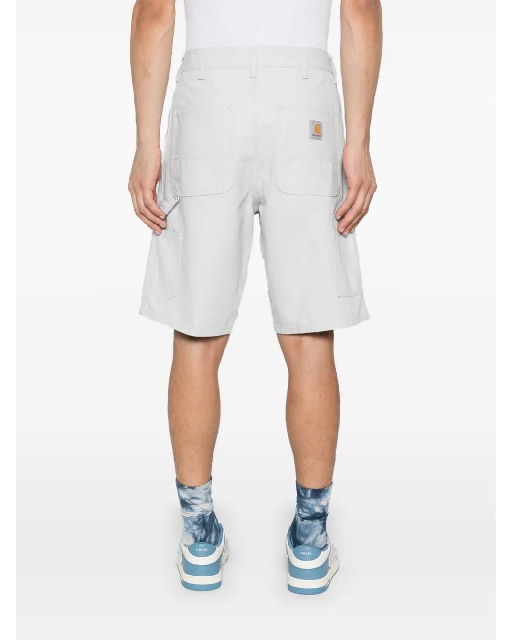 Carhartt White Single Knee Bermuda Shorts for men