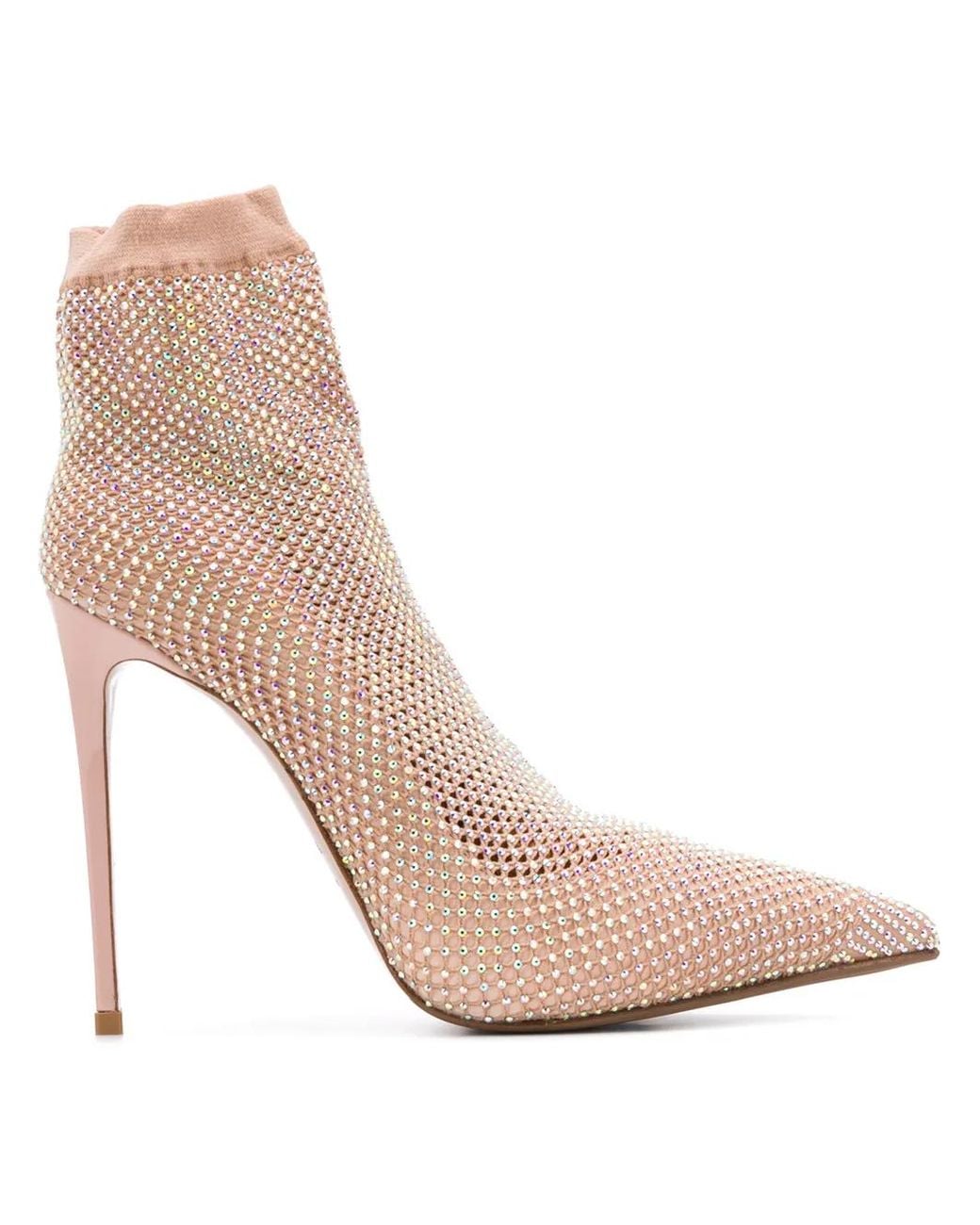 Le Silla Multicolor Crystal-Embellished Boots