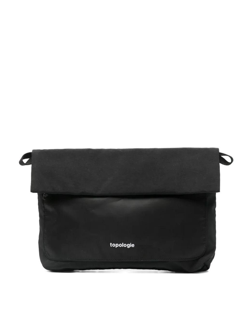Topologie Black Medium Musette Clutch Bag for men