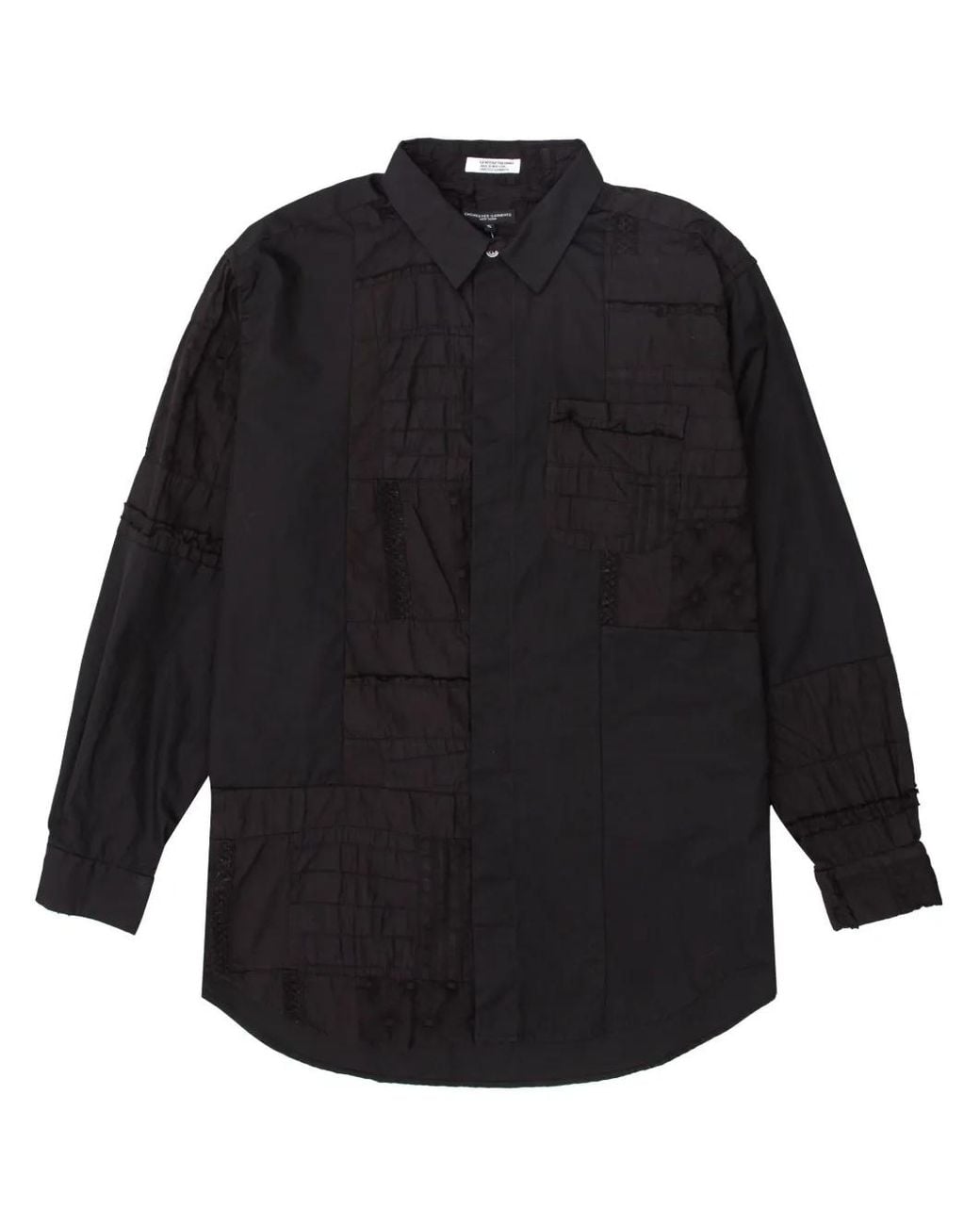 Camicia Con Design Patchwork di Engineered Garments in Black da Uomo
