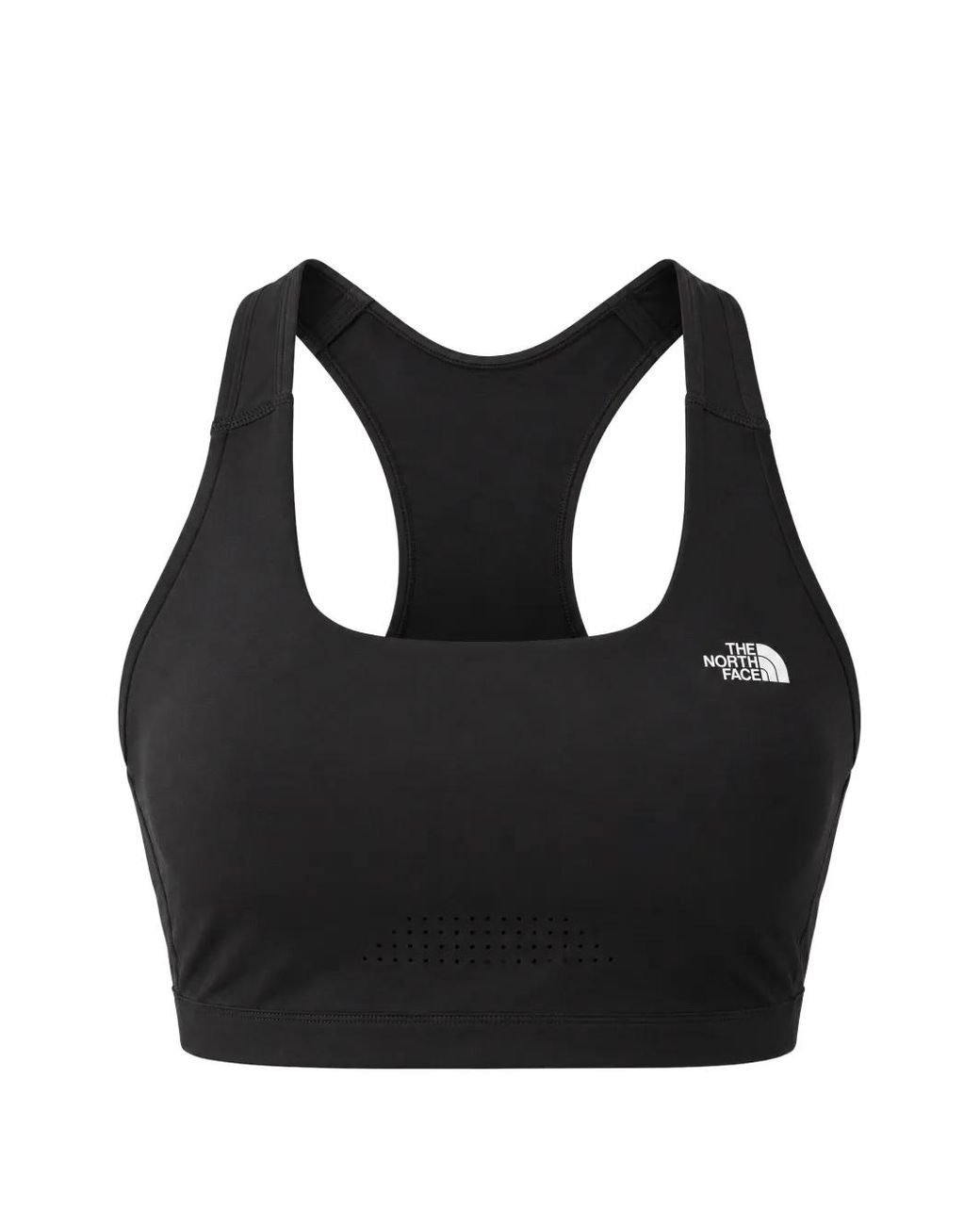 The North Face Black Movmynt Logo-Print Racerback Sports Bra