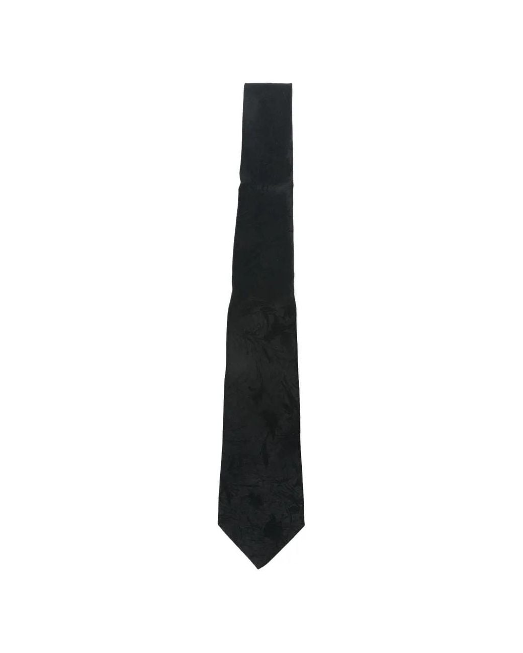 Our Legacy Black Cravate À Fleurs En Jacquard for men