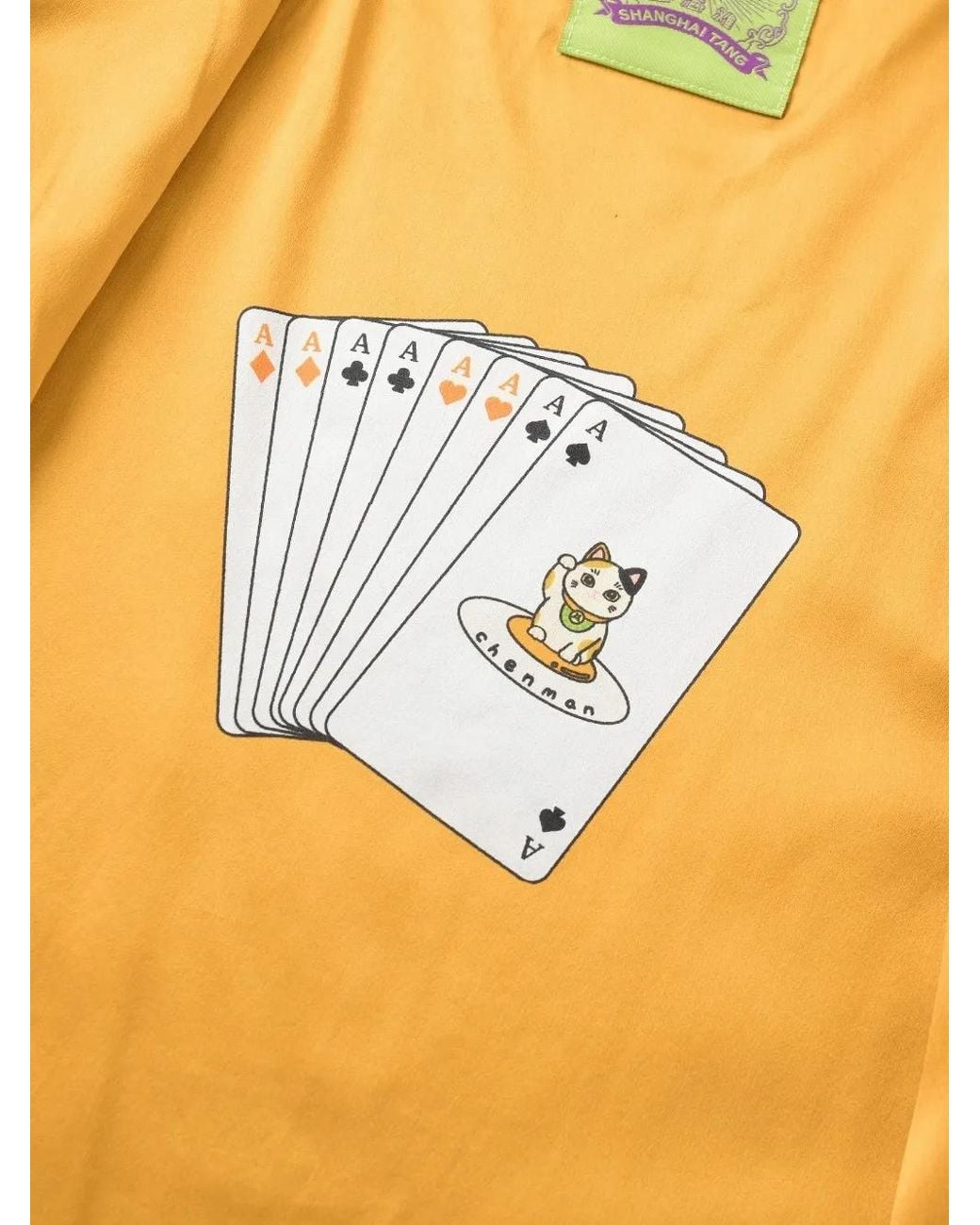 Shanghai Tang Gray Lucky Egg Tang Cashmere Cardigan for men