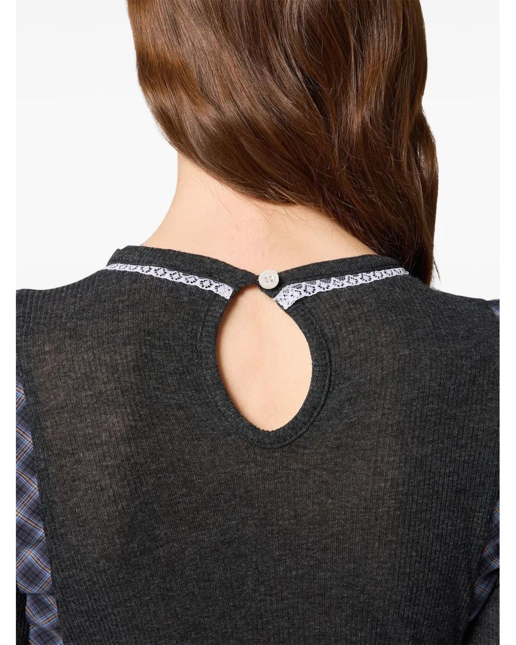 MSGM Black Ong-Sleeve T-Shirt