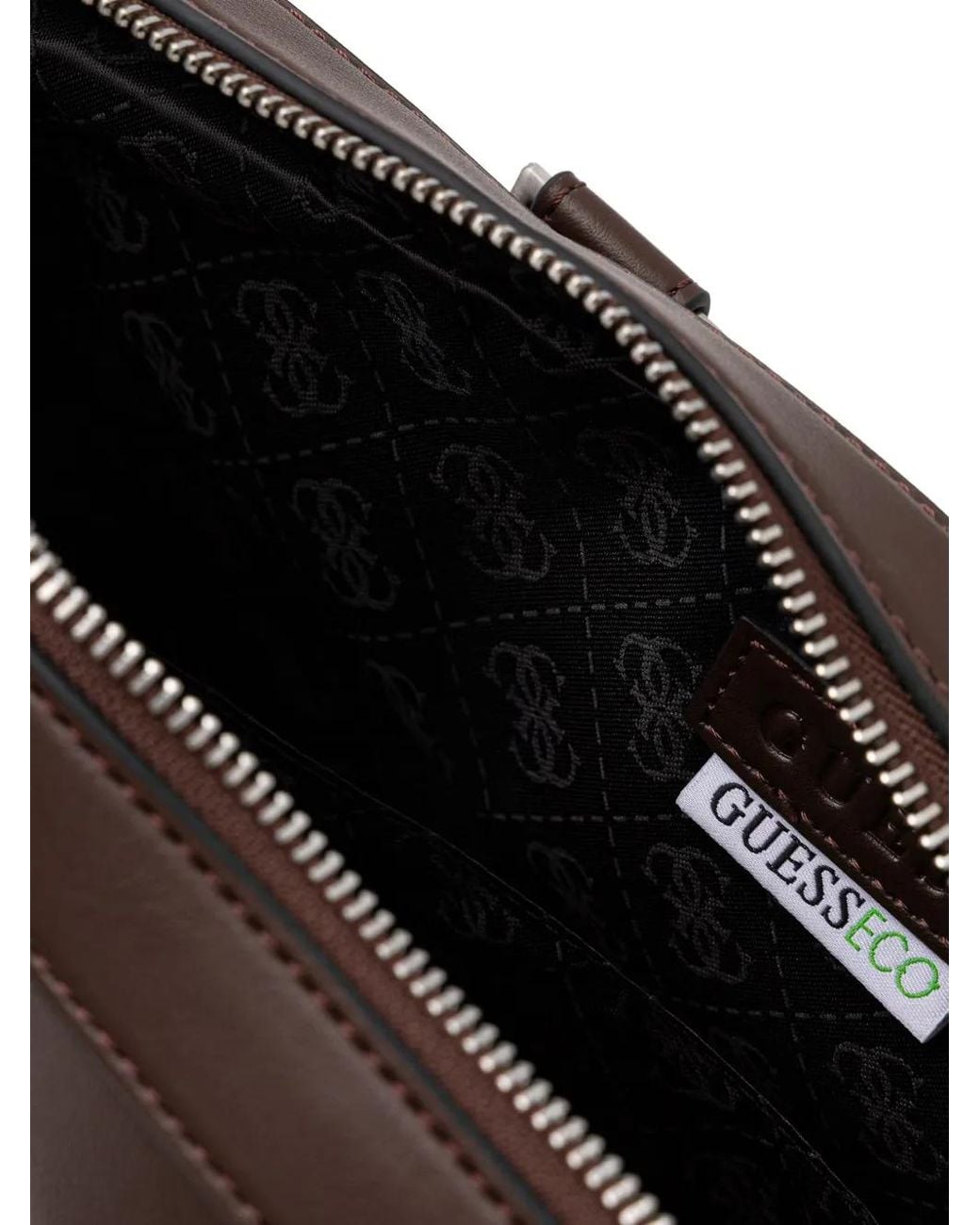 Portadocumenti Con Logo Milano di Guess in Brown da Uomo