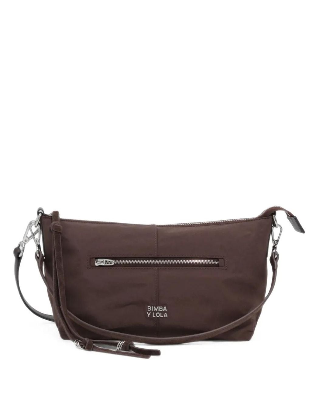 Bimba Y Lola Brown Large Mocha Nylon Madrid Bag