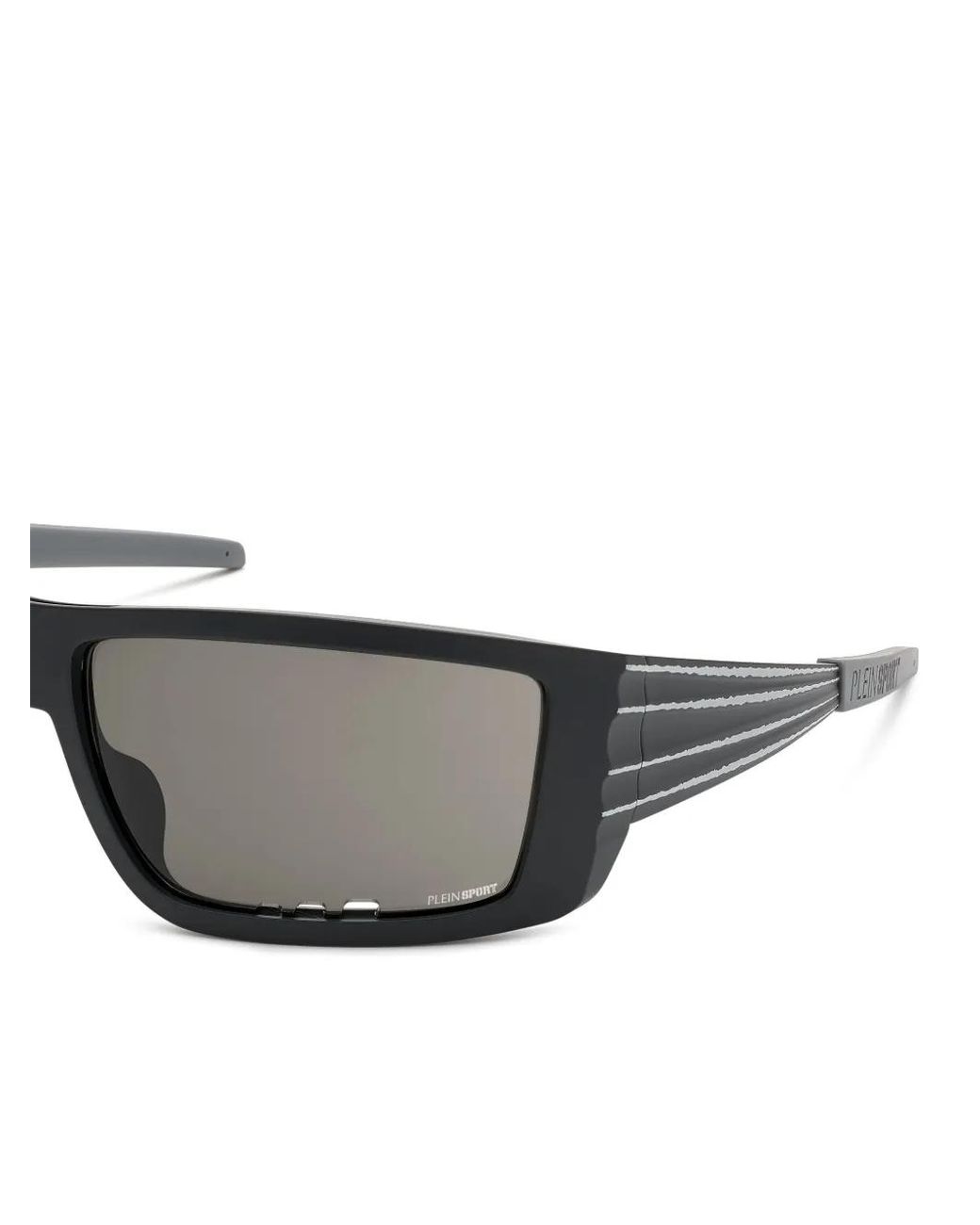 Philipp Plein Gray Fierless Rectangle-Frame Sunglasses for men