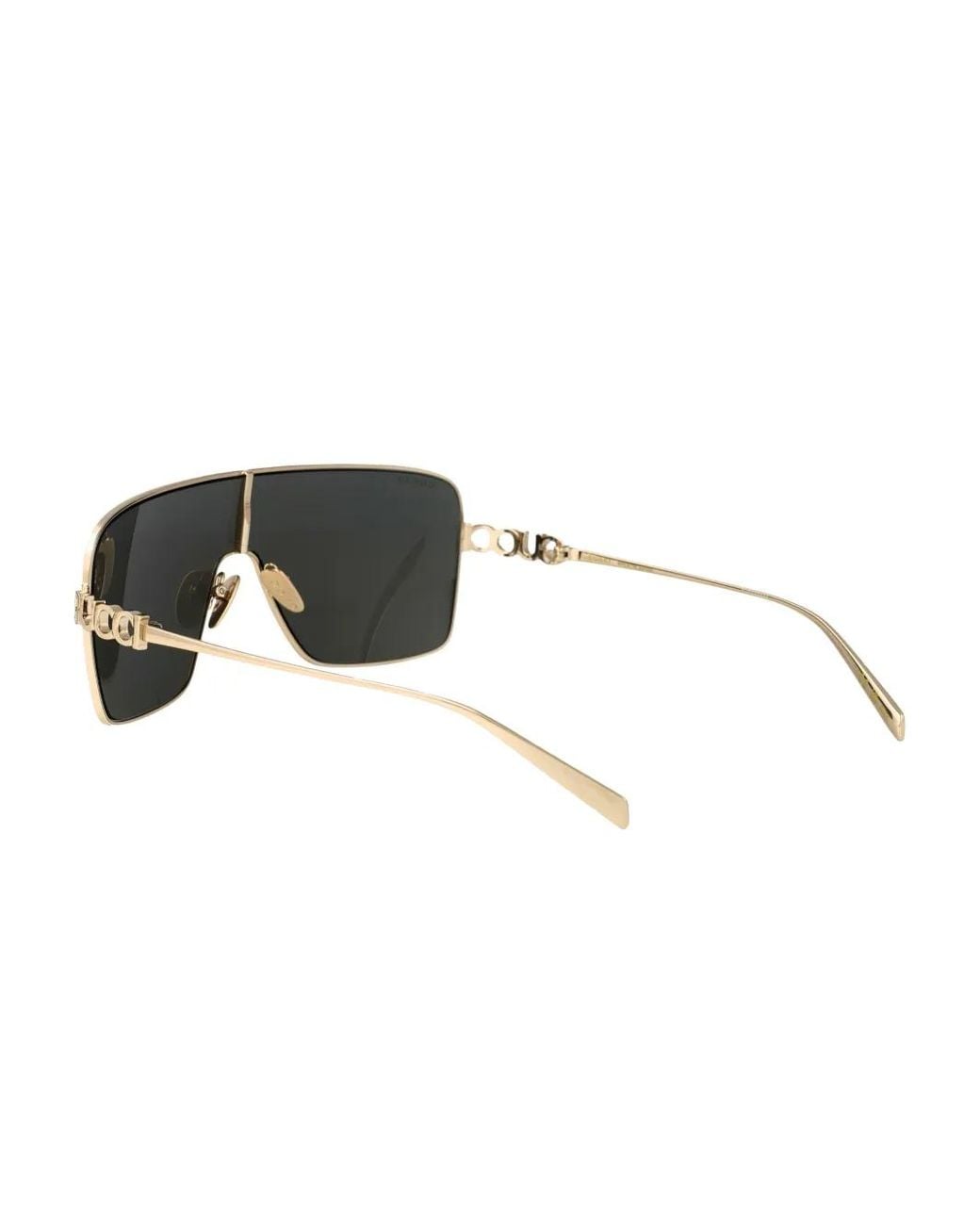 Gucci Metallic Rectangular-Frame Sunglasses