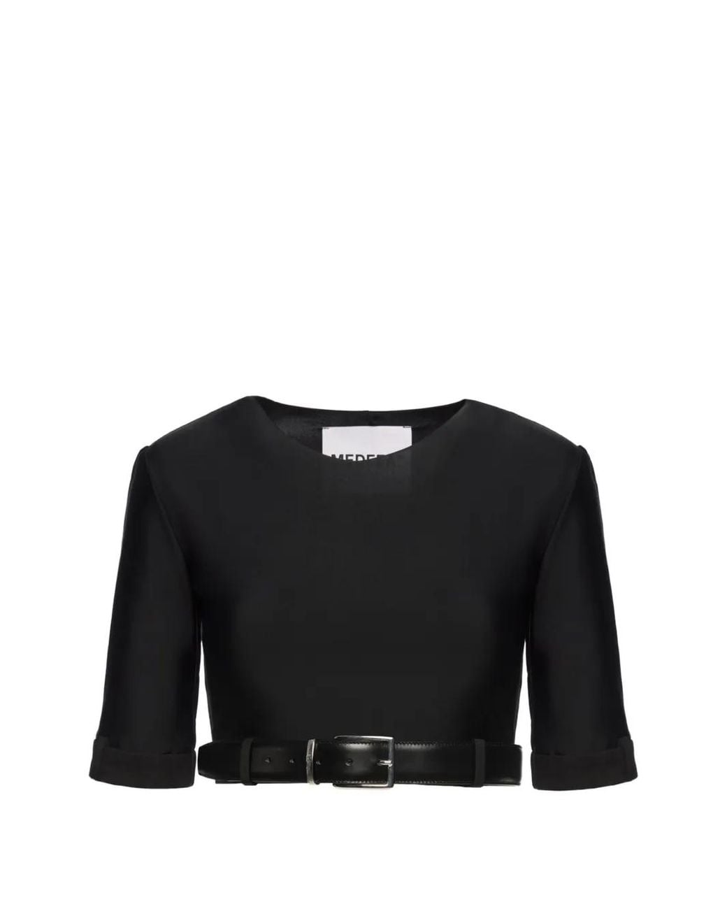 MEDEA Black Belted Deconstructed Blouse