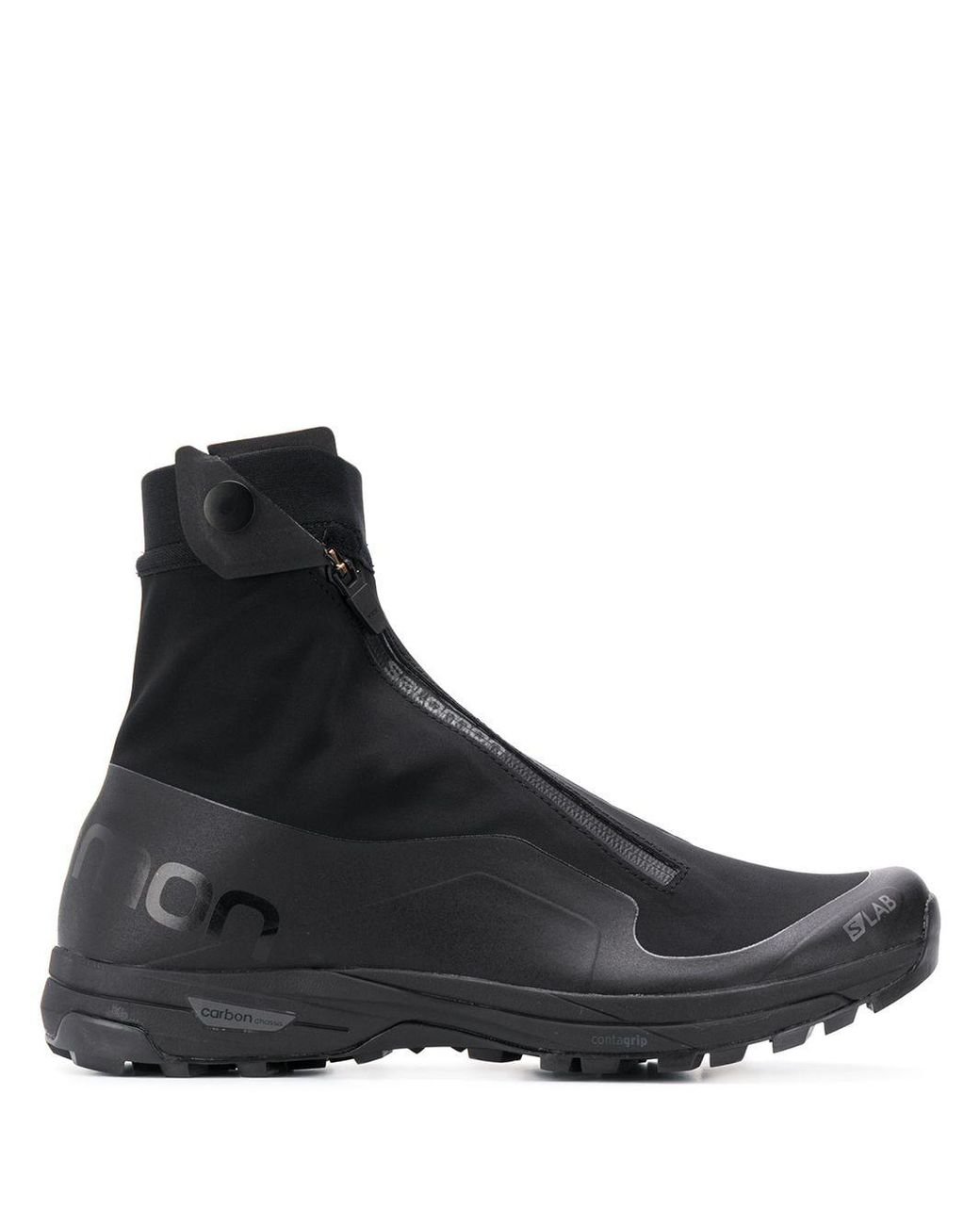 Salomon Lab Zip-up Sock Trainers in Black for Men | Lyst