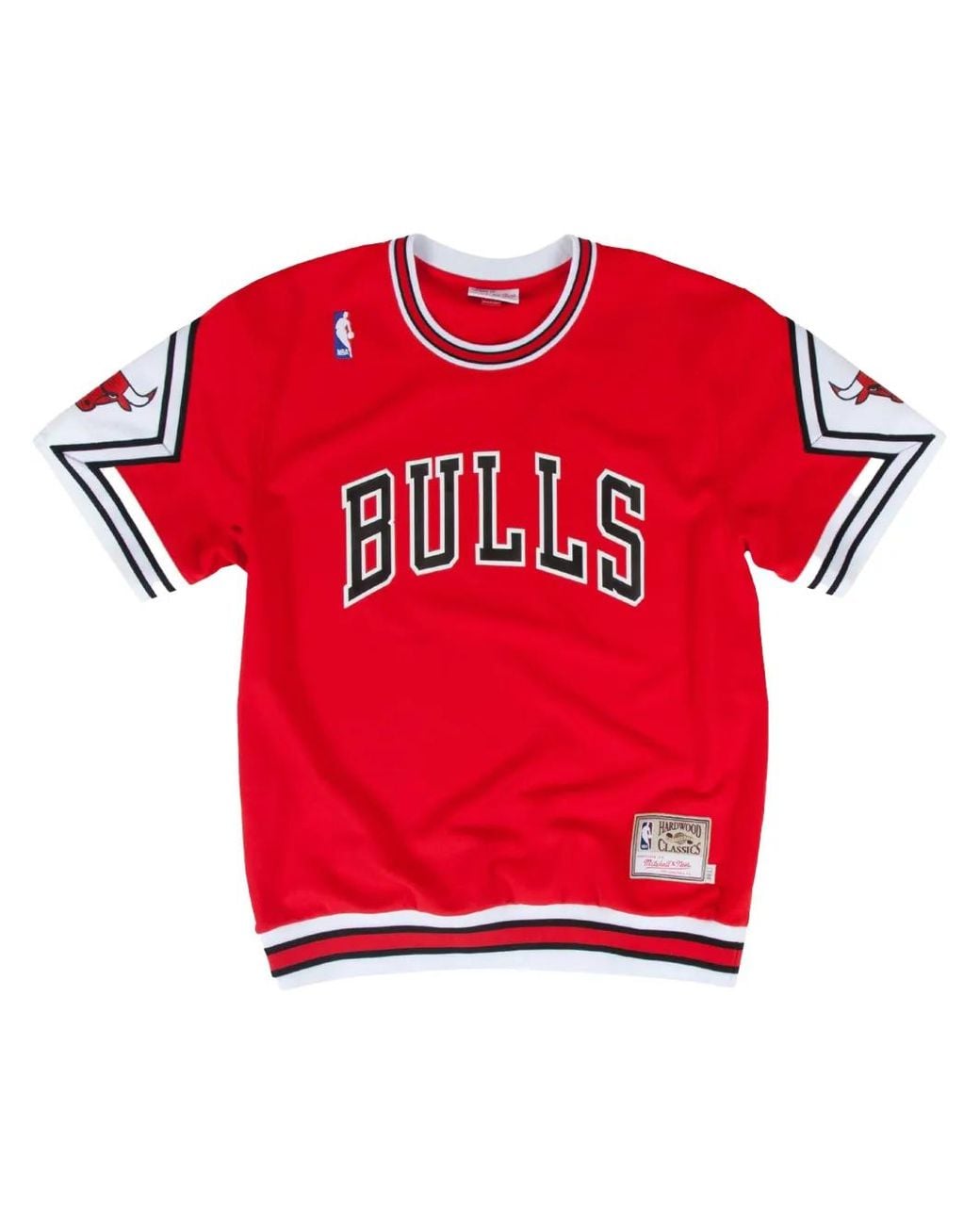 Mitchell & Ness Red Nba Authentic "Chicago Bulls 87-88" T-Shirt for men