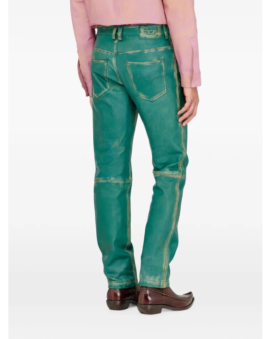 DIESEL Green Pants for men
