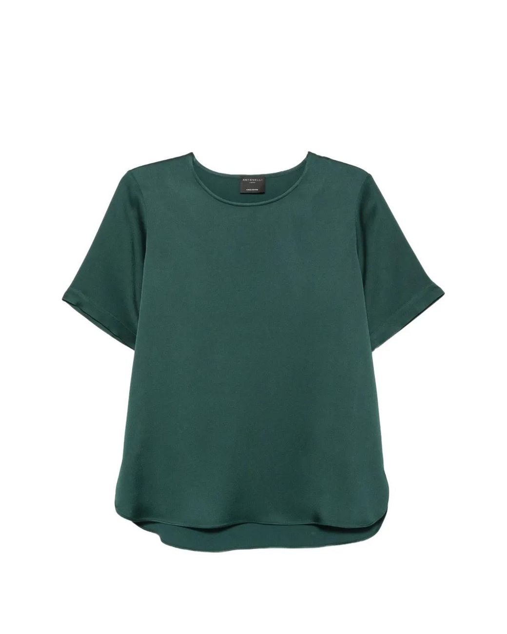 Antonelli Green Duchamp Satin-Finish Short-Sleeve T-Shirt