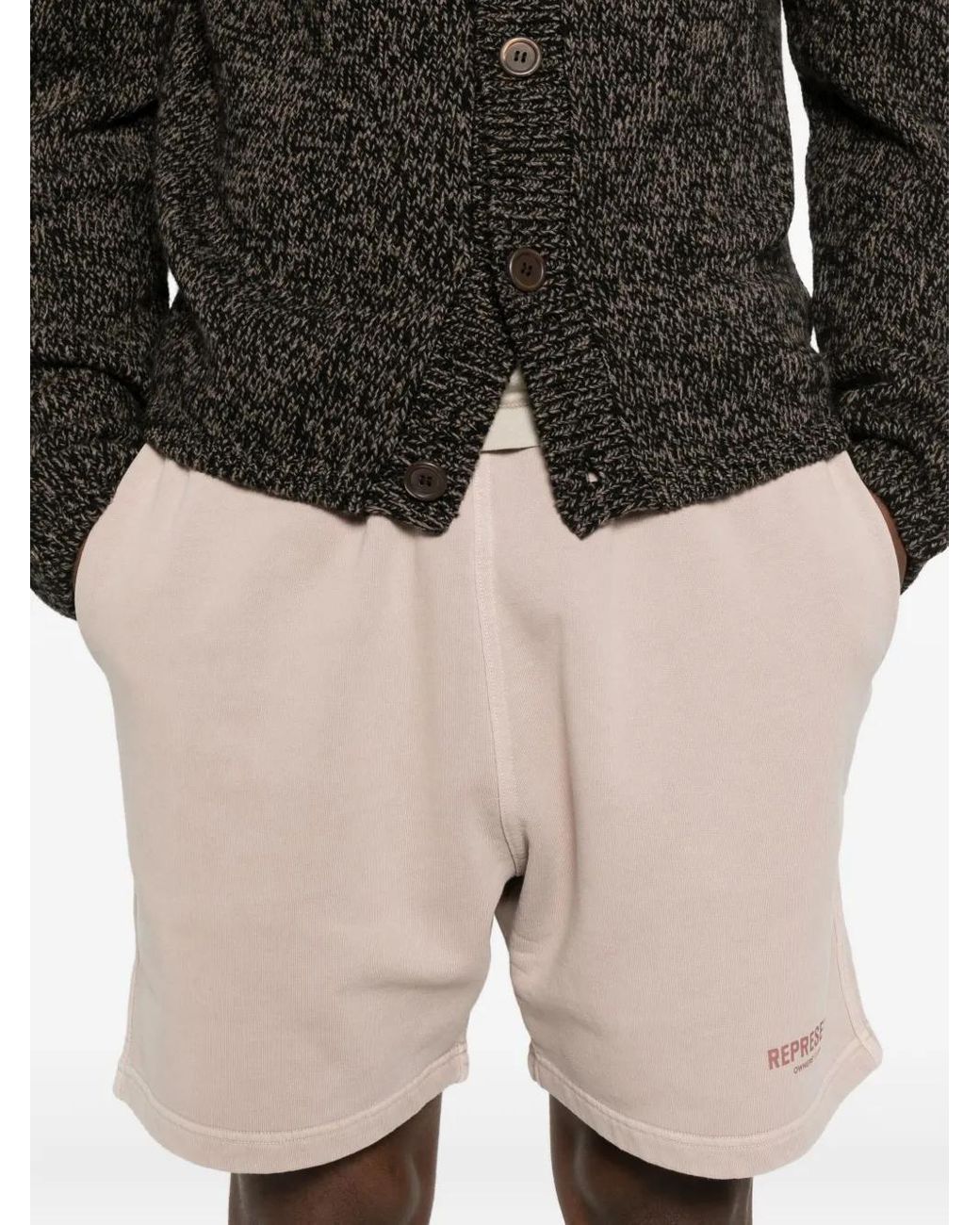 Represent Natural Logo-Print Shorts for men
