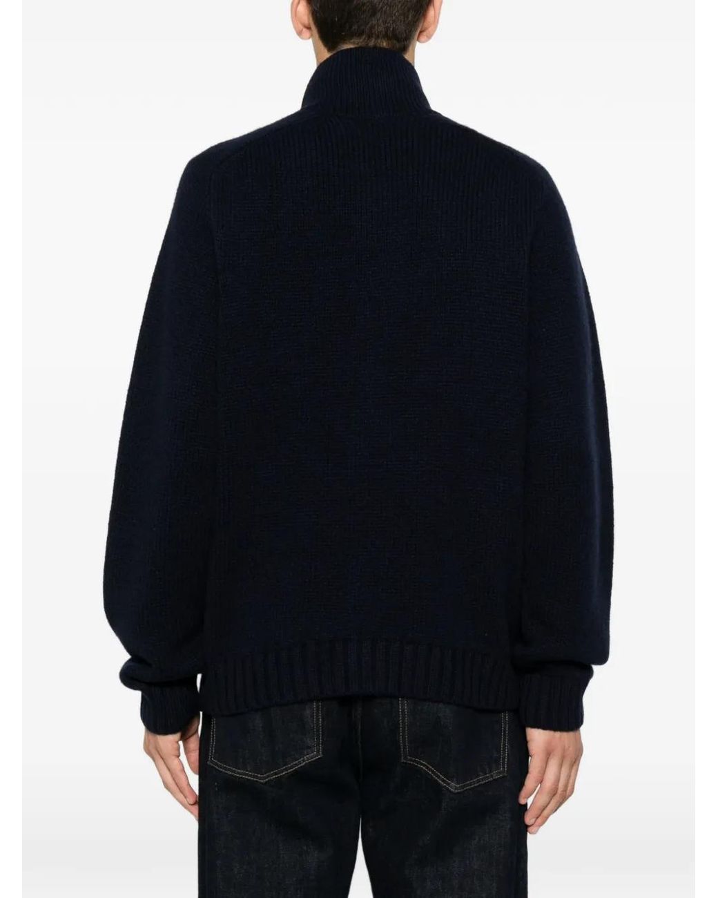 Tom Ford Black Coarsehair Cashmere Cardigan for men