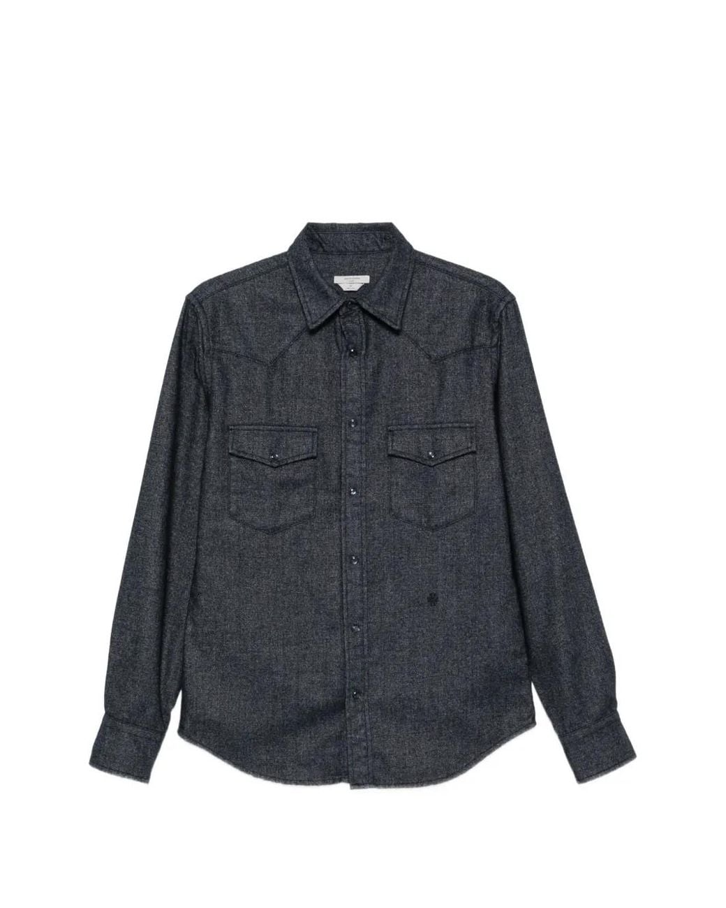 Jacob Cohen Blue Western-Yoke Button-Down Shirt for men