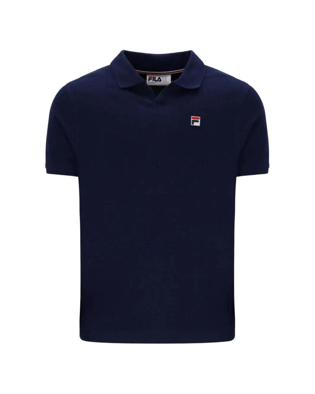 Fila Blue Tristiano Logo-Patch Short-Sleeve T-Shirt for men