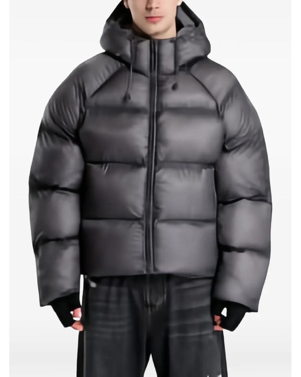Daily Paper Gray Raglan Dias Padded Jacket