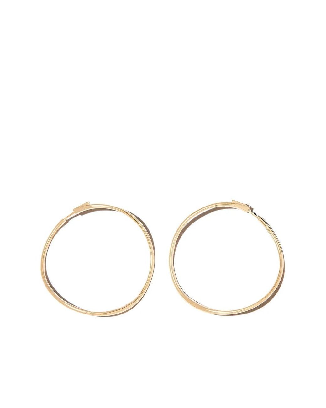 Anita Ko Metallic Twisted Hoops