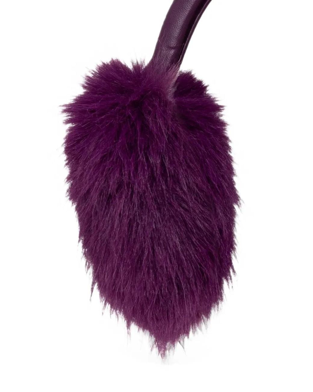 Balenciaga Purple Logo-Print Earmuffs