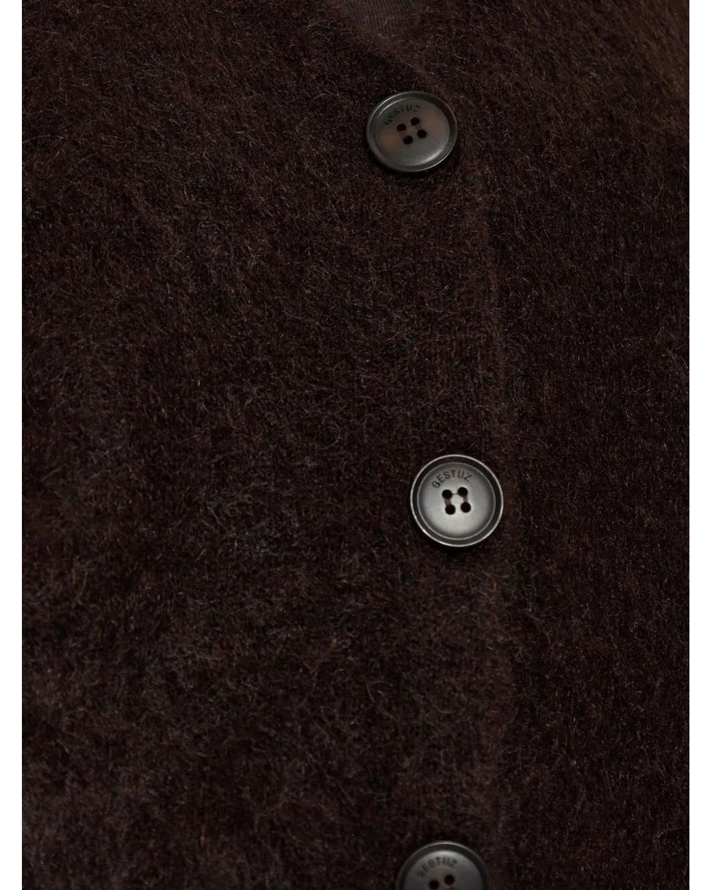 Gestuz Black Gzdebbie Button-Up Cardigan