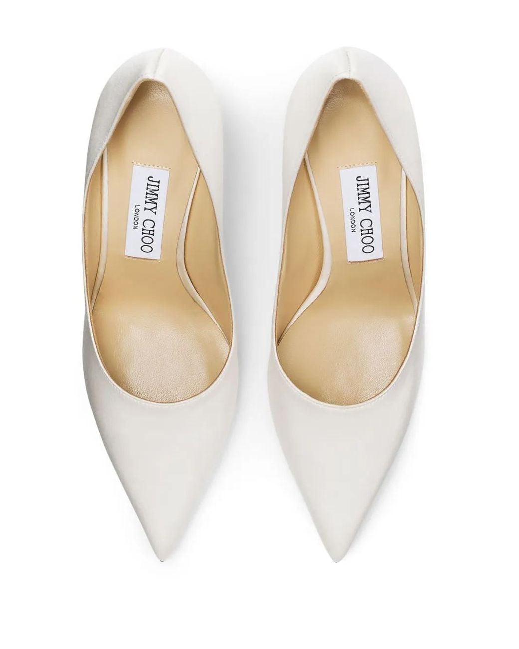 Jimmy Choo White 85Mm Love Pumps