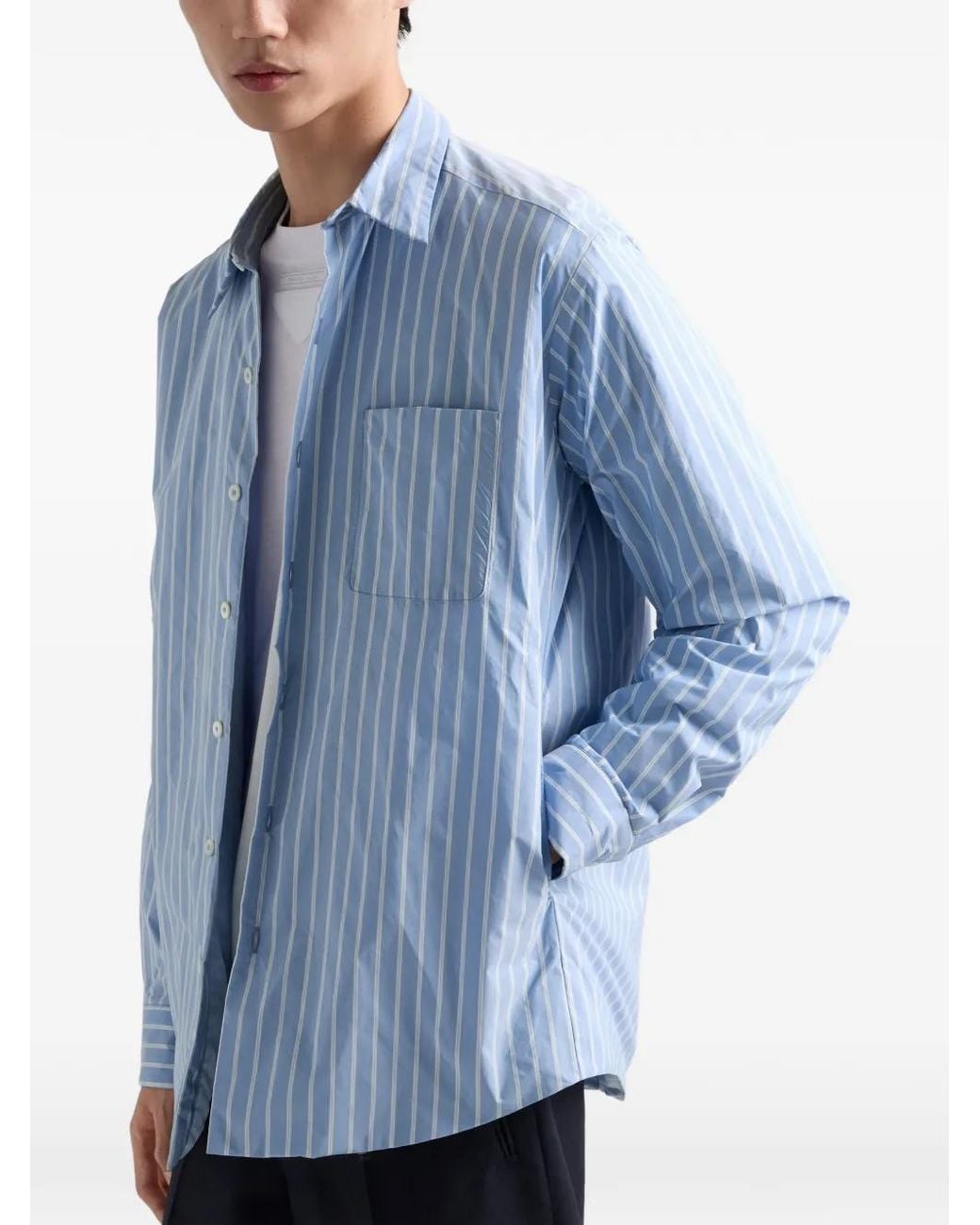 Camisa Re-Nylon Prada de hombre de color Blue