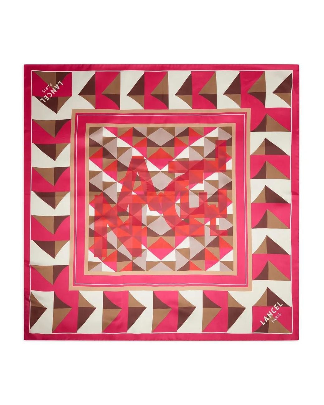Foulard Labyrinth di Lancel in Red