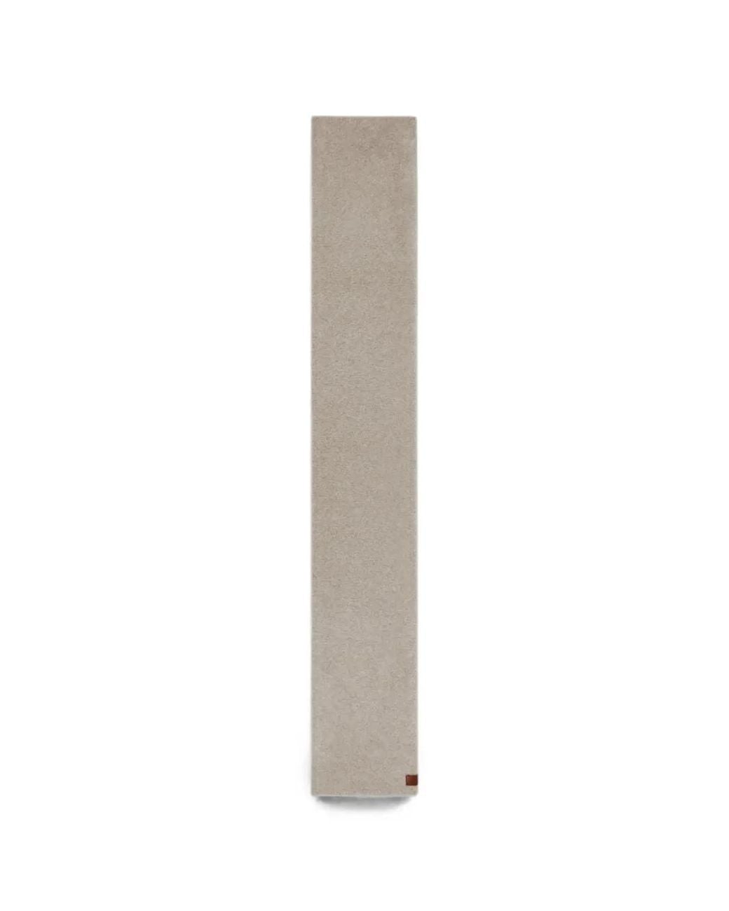 Furla Gray Logo-Patch Scarf