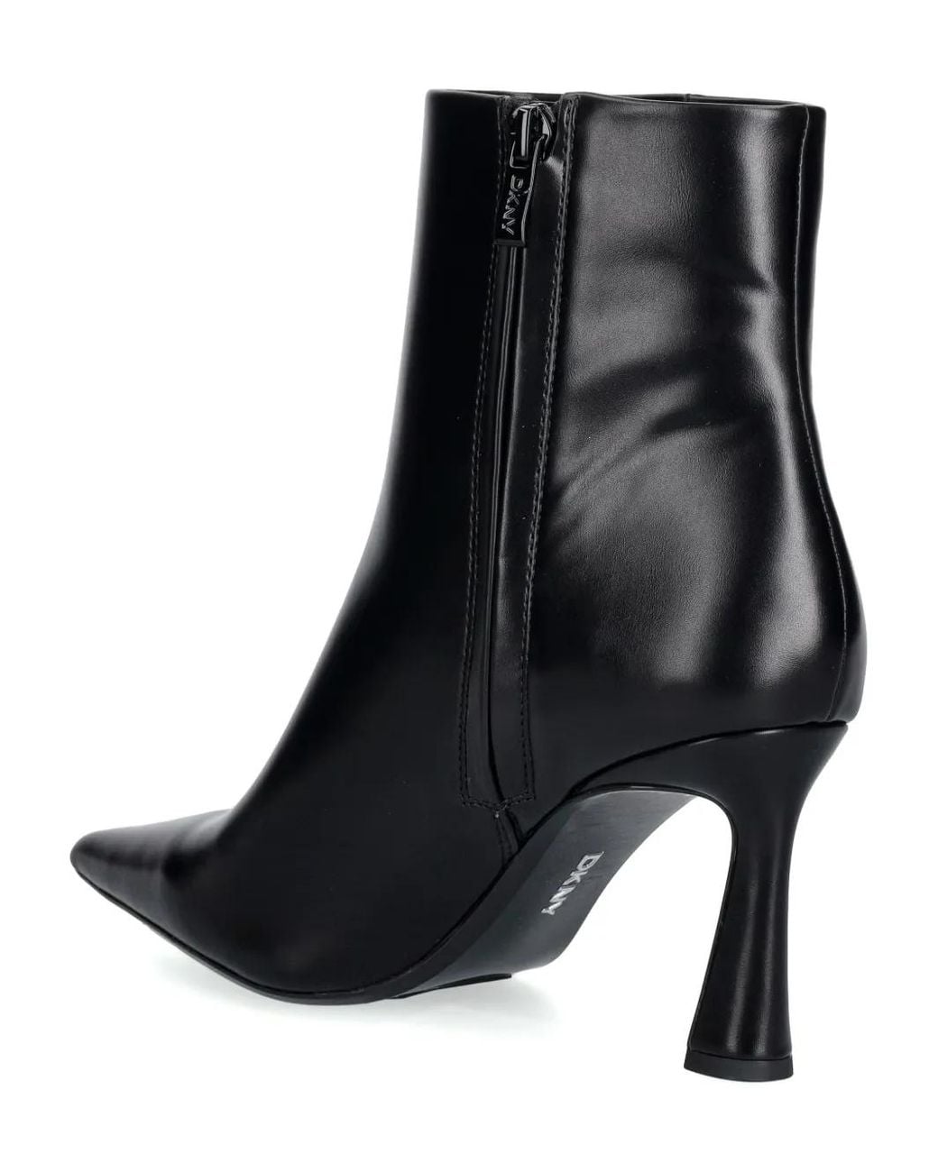 DKNY Black Caryann Pointed-Toe Ankle Boots