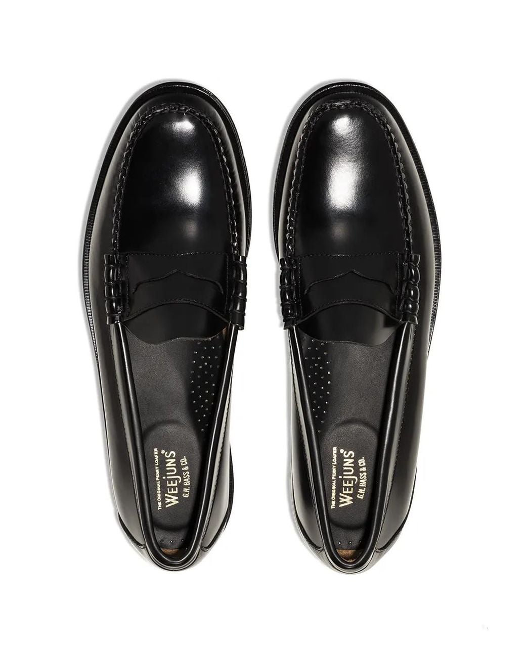 G.H.BASS Black Loafers for men