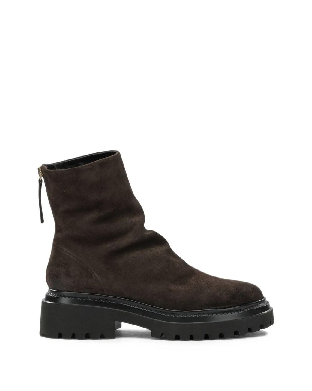 Halmanera Black Bottines En Daim À Semelle Épaisse