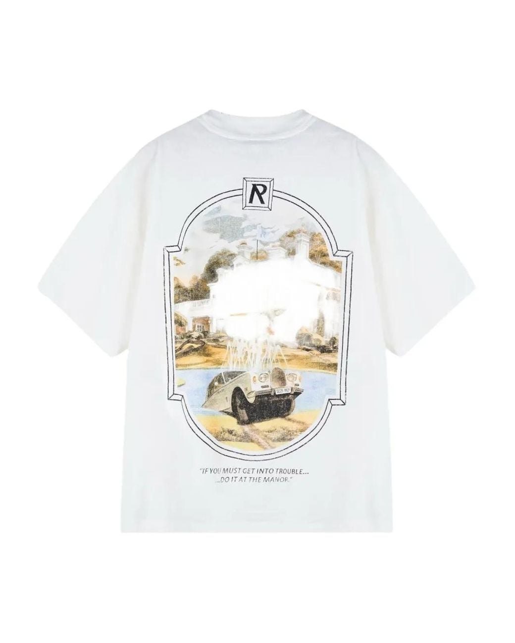 Represent White Printed T-Shirt for men