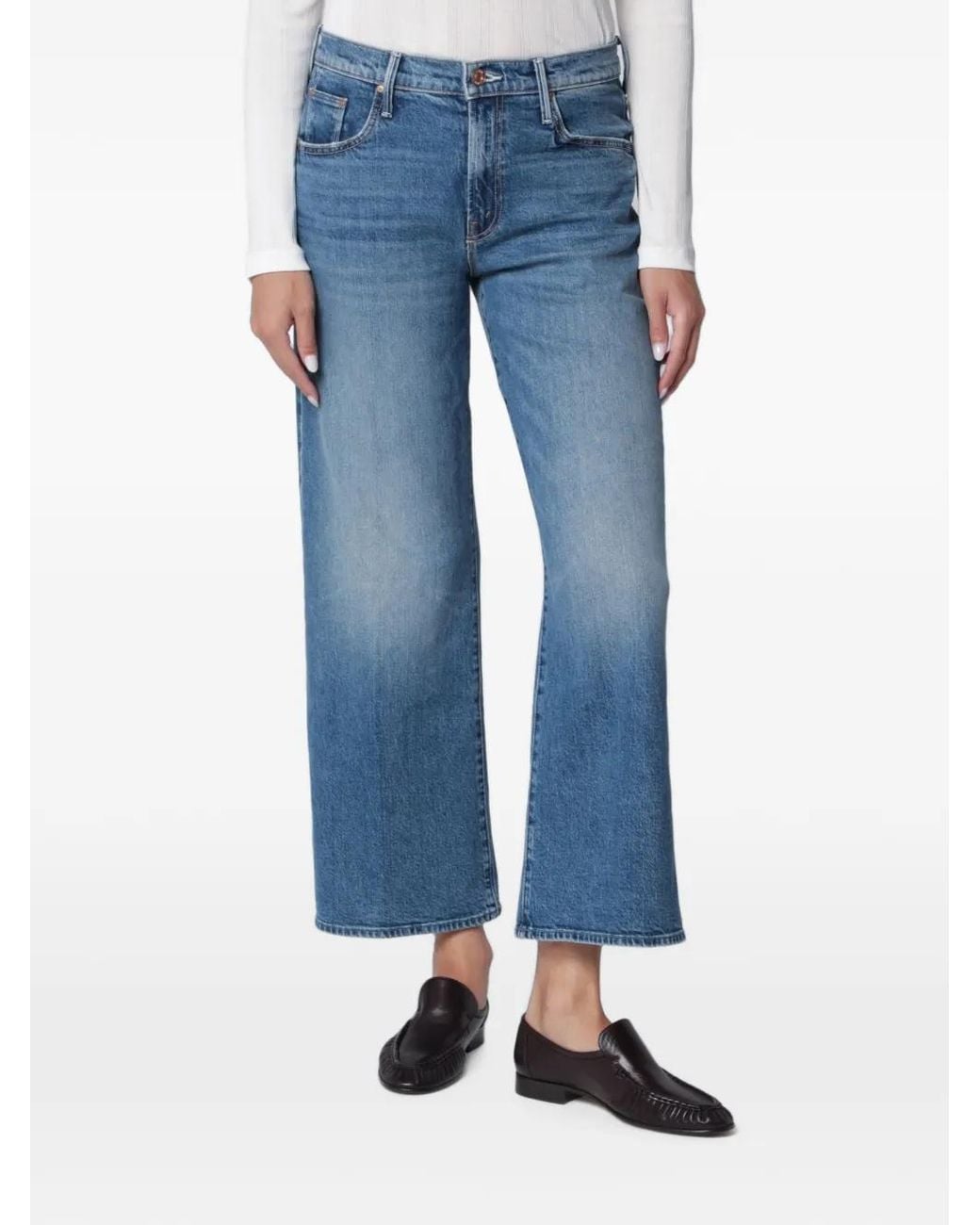 Mother Blue Maven Flood Jeans