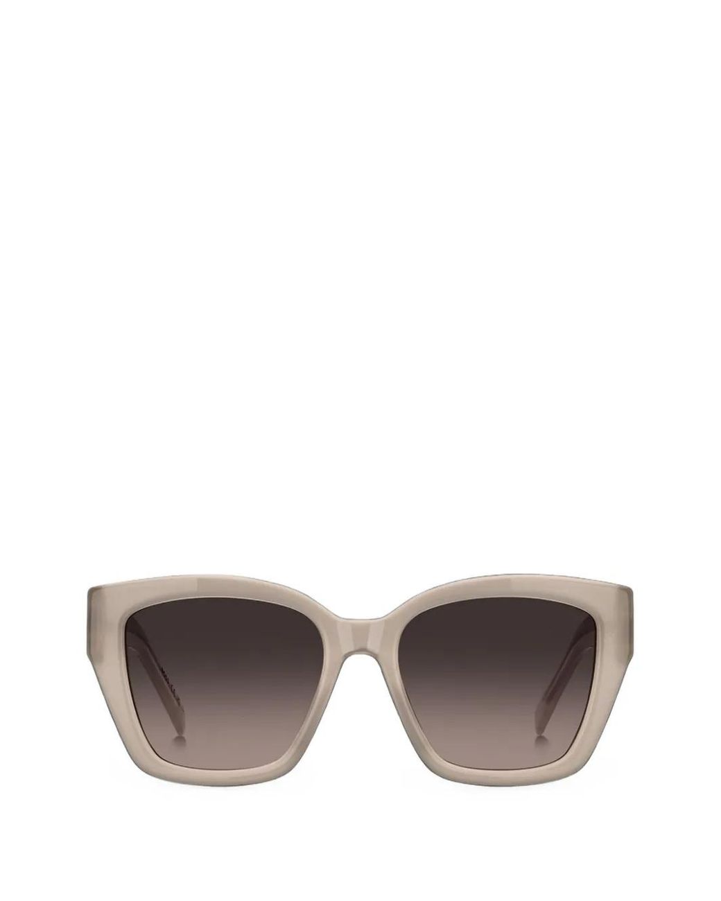Boss Gray Acetate Sunglasses With Double B Monogram