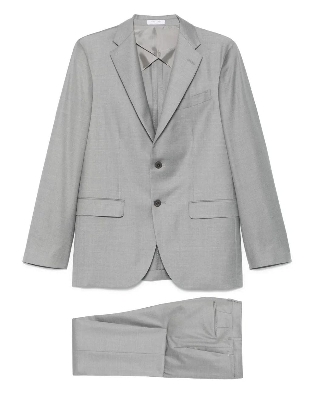 Boglioli Gray Wool Suit for men