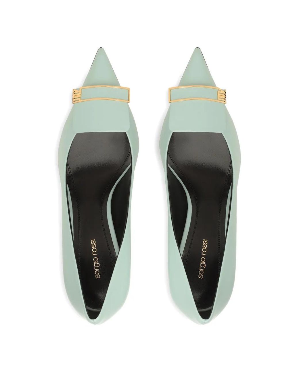 Sergio Rossi Green Pointed Pumps