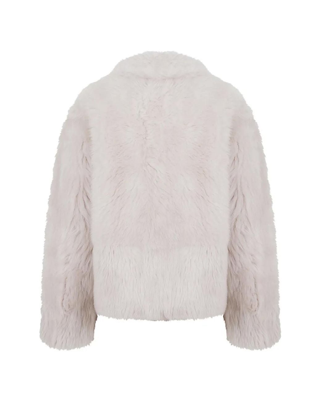 Desa Nineteenseventytwo Natural Shearling Zip-Up Jacket