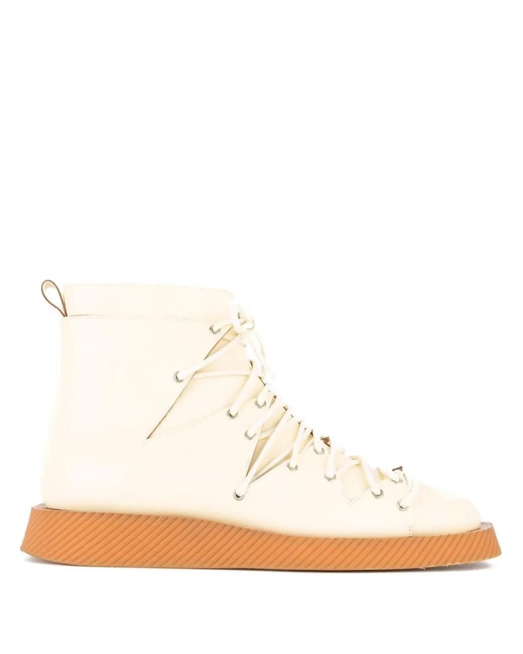 Jil Sander White Leather Sneakers for men