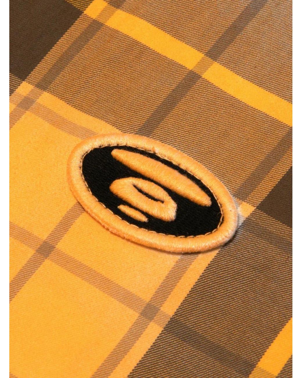 Aape By A Bathing Ape Orange Polo À Carreaux for men