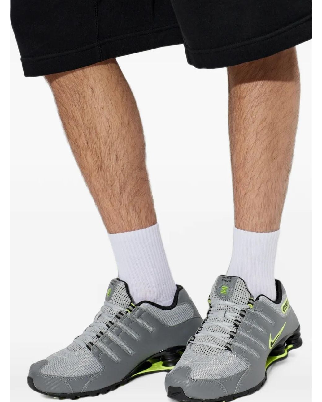 Nike Gray Sports Shoes 'Shox Nz' for men